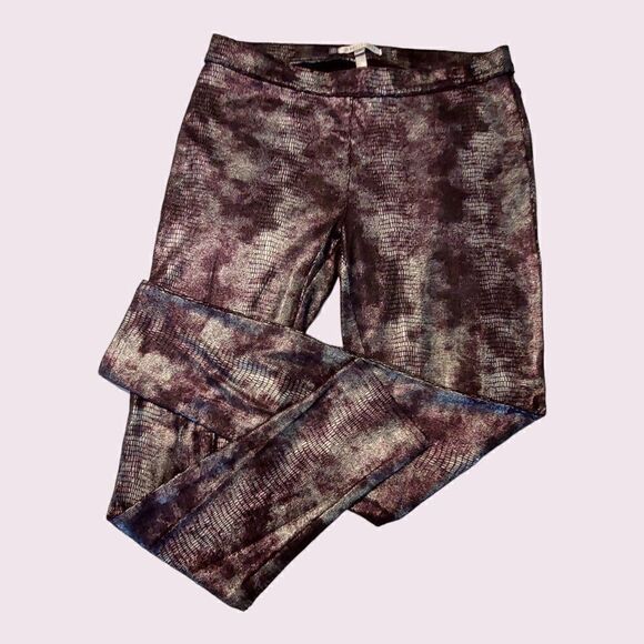 (3/$15) Jennifer Lopez Foil Snakeskin Leggings - Picture 2 of 4